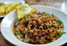 African American history of black-eyed peas and a Hoppin' John recipe