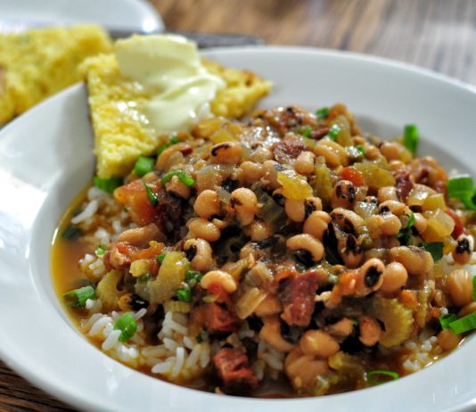 African American history of black-eyed peas and a Hoppin' John recipe